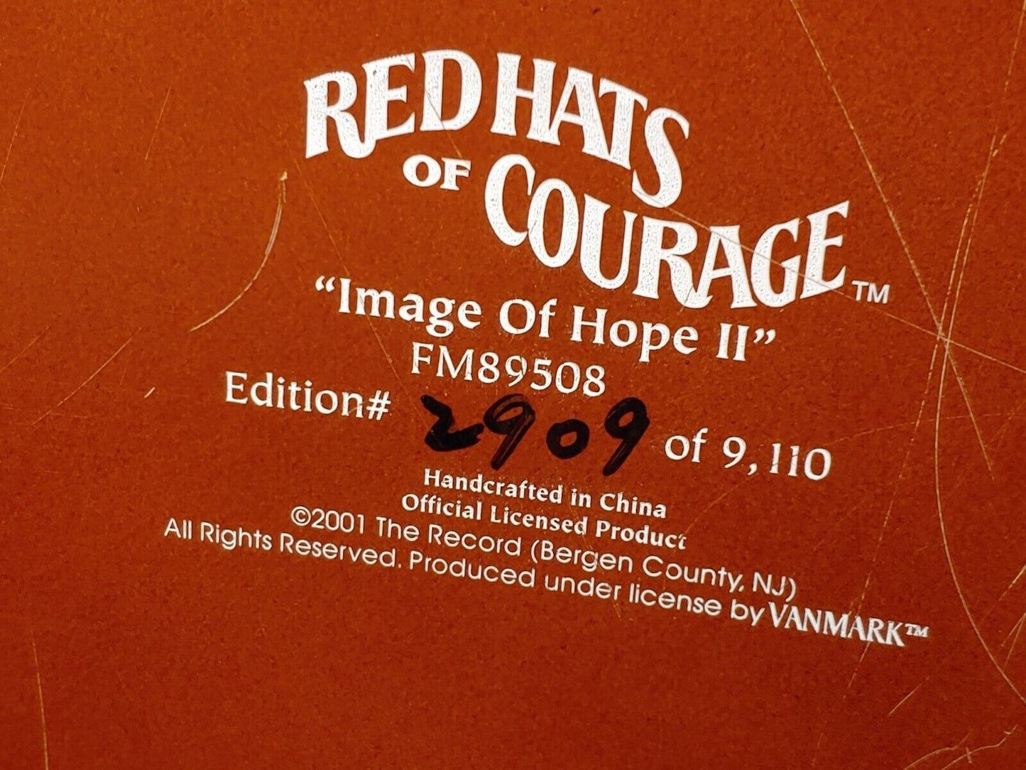 Original Red Hats Of Courage Images of Hope II Statue By Vanmark