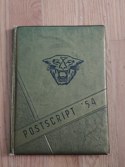 Vintage 1954 Postscript Murfreesboro TN Central High School Yearbook Annual