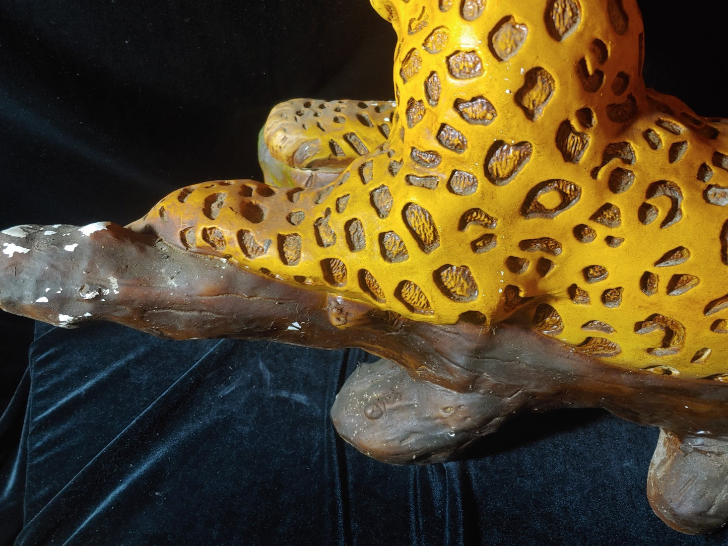 Vintage  Ceramic Tiger Sculpture Large 29"x12"x12"