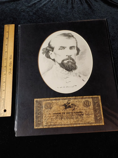 Civil War Photo Currency Reproduction 14x11 Matted Sealed