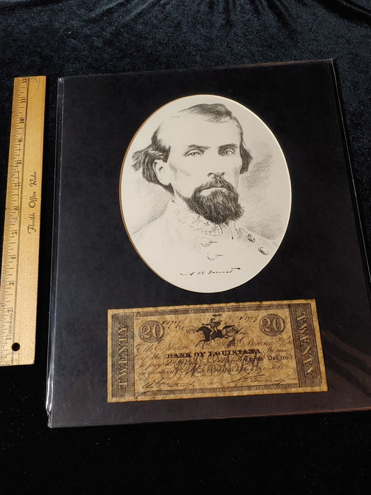 Civil War Photo Currency Reproduction 14x11 Matted Sealed