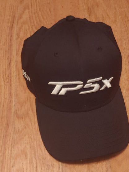 Taylormade TP5x Golf Hat Embroidered Black White Logos