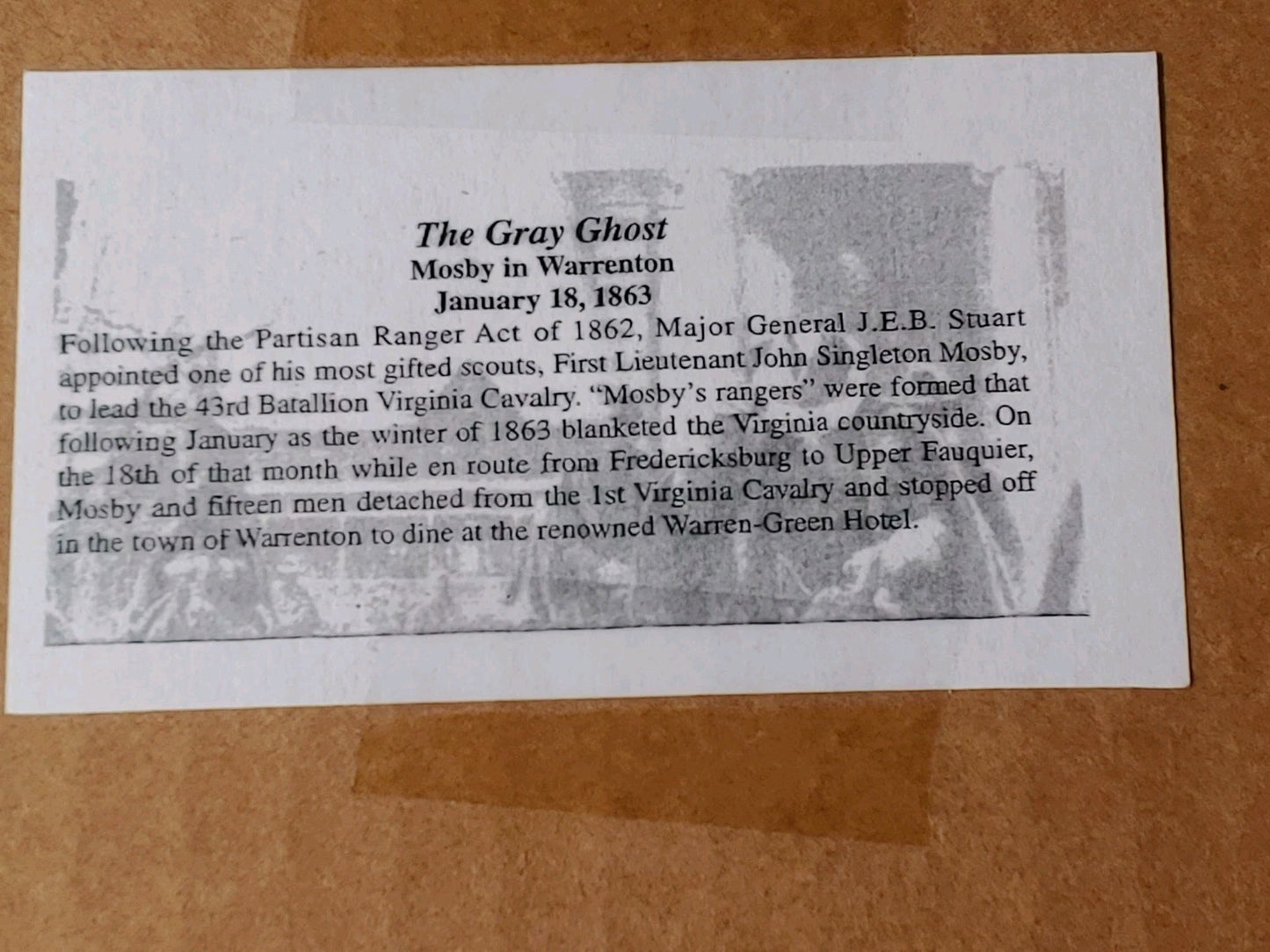 Civil War Photo Currency Reproduction 14x11 Matted Sealed