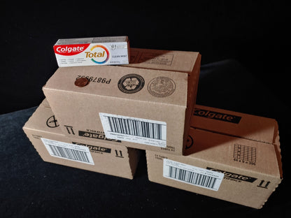 72 Count Colgate Total Toothpaste Paste Clean Mint Travel 0.88 oz