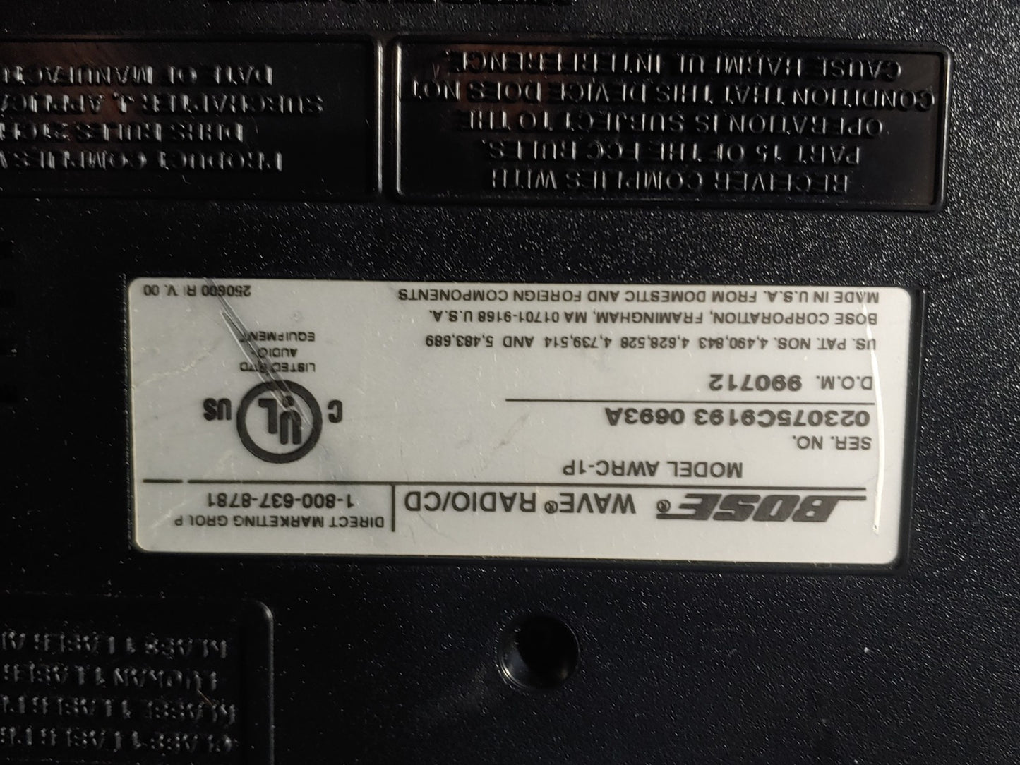 Bose Wave Radio AM/FM /CD, AWRC-1P, with Remote Control. Excellent Condition