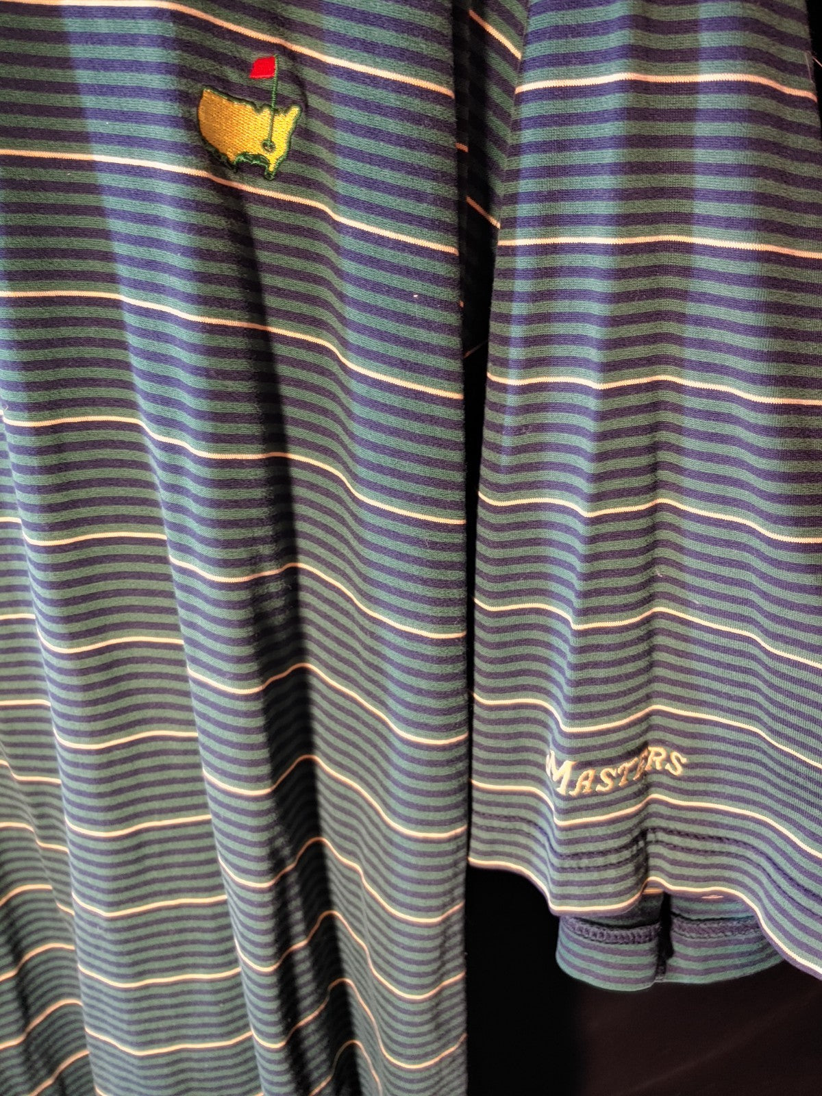 Augusta Masters Collection Green/Yellow XL Short Sleeve Polo