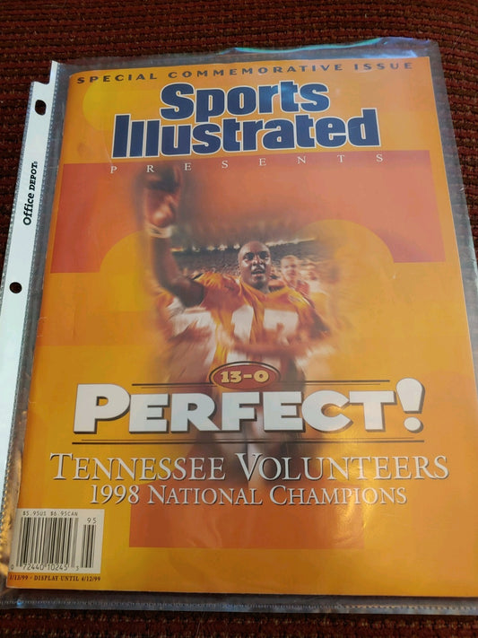 Sports Illustrated 1998 Tennessee National Champions Great Condition