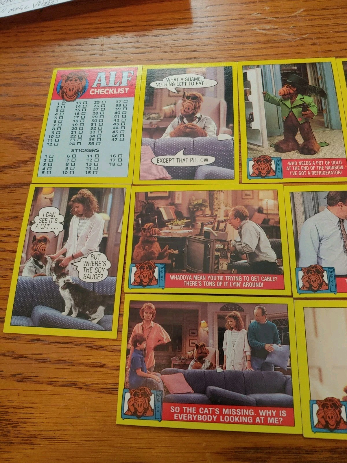 ALF 1987 (16) Card Lot Series 1 bouillabaseball