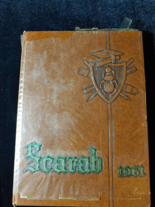 Vintage 1961 Scarab Benton Illinois High School Yearbook