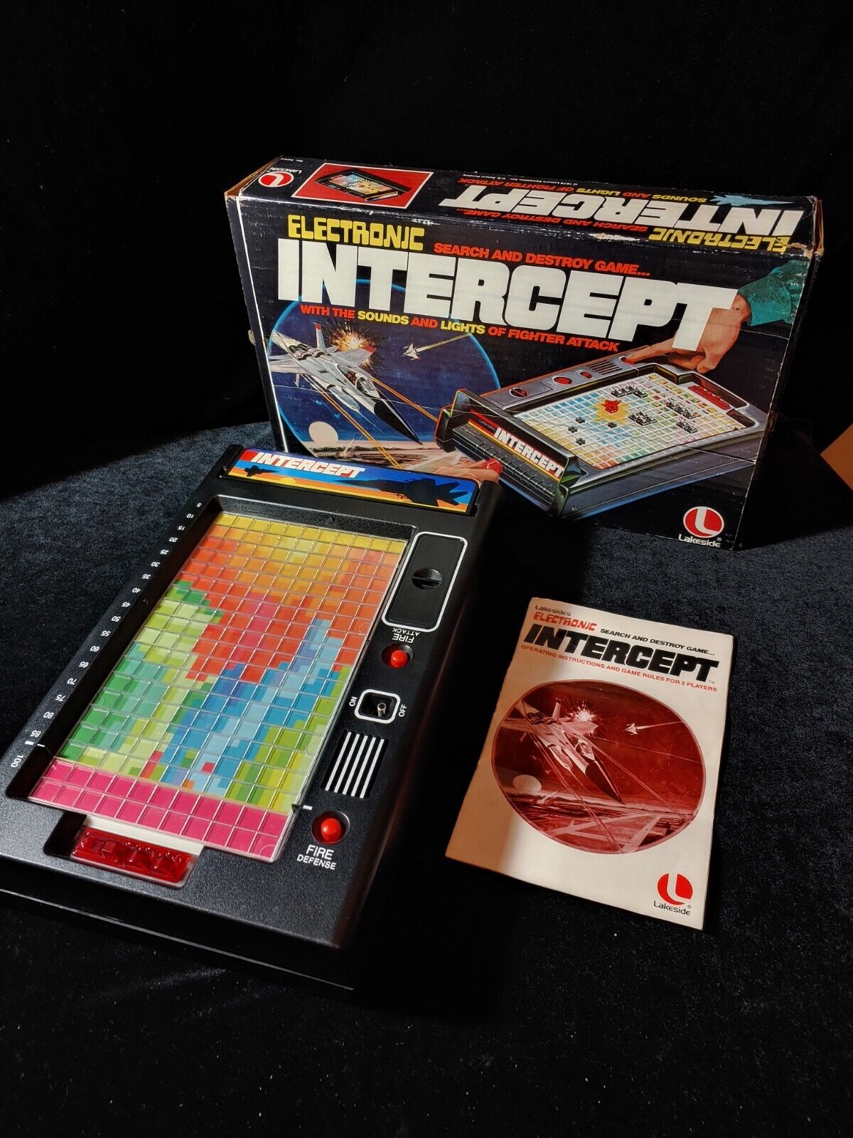 Vintage 1978 Lakeside Electronic Intercept Board Game