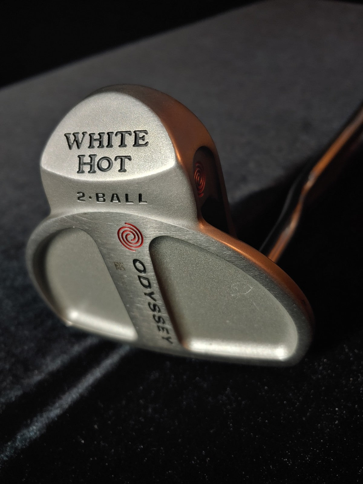 LH Odyssey White Hot 2-Ball Putter New Super Stroke Grip 34.5”