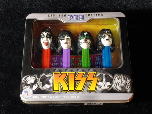 KISS 2013 PEZ FACTORY SEALED LIMITED EDITION 4 PC GIFT TIN COLLECTORS SERIES