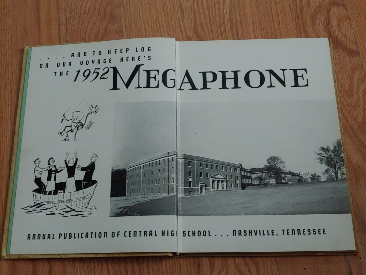Vintage 1952 Central High School Megaphone Nashville TN Yearbook Annual