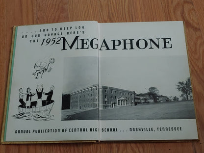 Vintage 1952 Central High School Megaphone Nashville TN Yearbook Annual