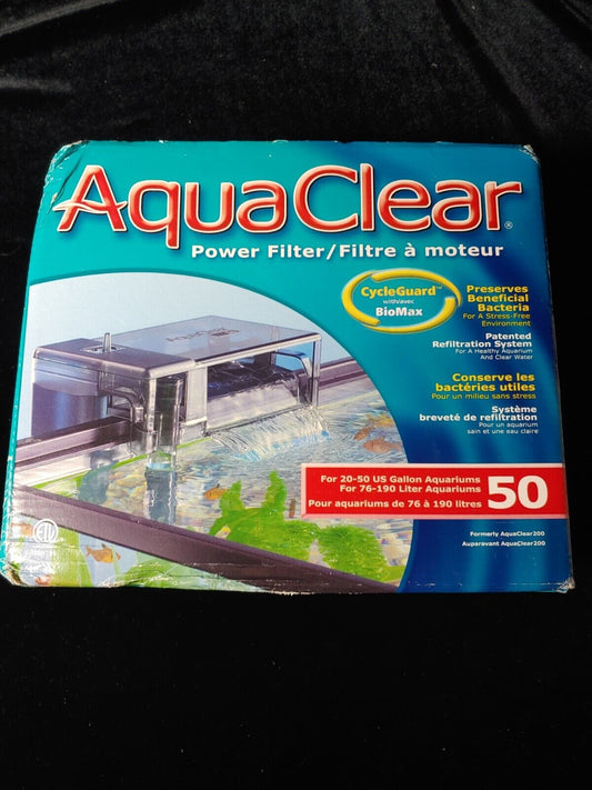 HAGEN AquaClear 50 Aquarium Power Filter 200 GPH