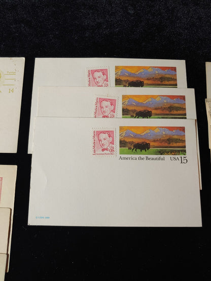 New! 30+ Vintage Pre-stamped Postcards Unused Postal Free Ship
