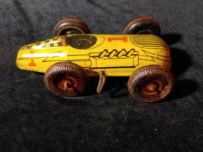 Reduced! MARX TIN LITHO WIND UP MIDGET RACER RACE CAR 6.25"