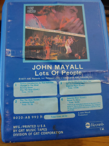 8 Track Tape Collection Rock, Metal, Country, Easy Listening