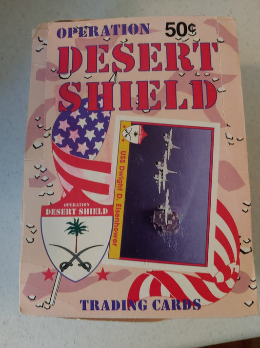 Operation Desert Shield 1991 Pacific Trading Cards Sealed 36 Count Wax Pack Box