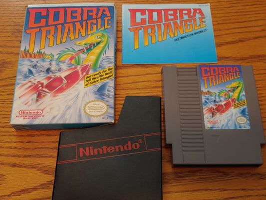 Cobra Triangle NES 1985 Video Game Cartridge w/Original Box Great Condition