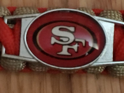Paracord Survival Bracelets Sports Bracelet NCAA NHL NFL 9'