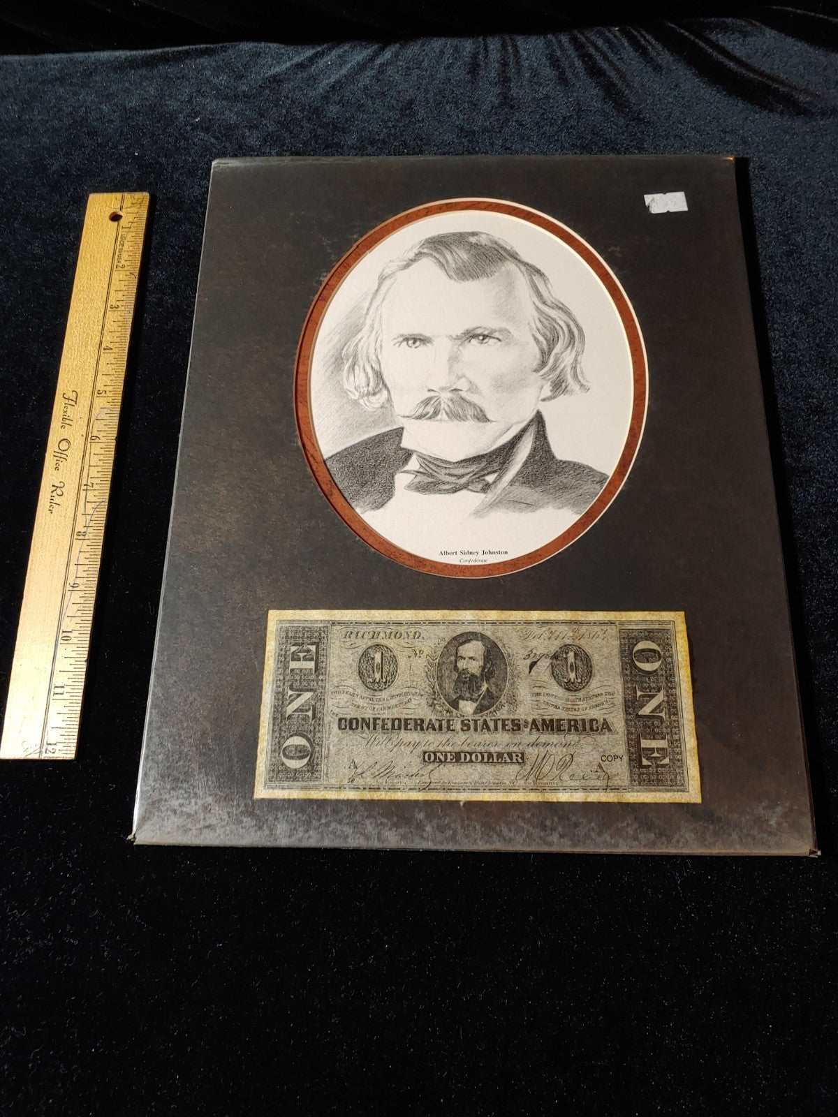 Civil War Photo Currency Reproduction 14x11 Matted Sealed