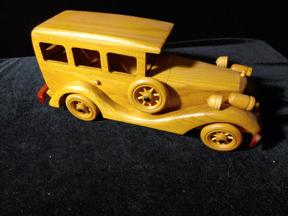 Vintage 30's Rolls Royce Wooden Car Model Handmade Perfect Condition