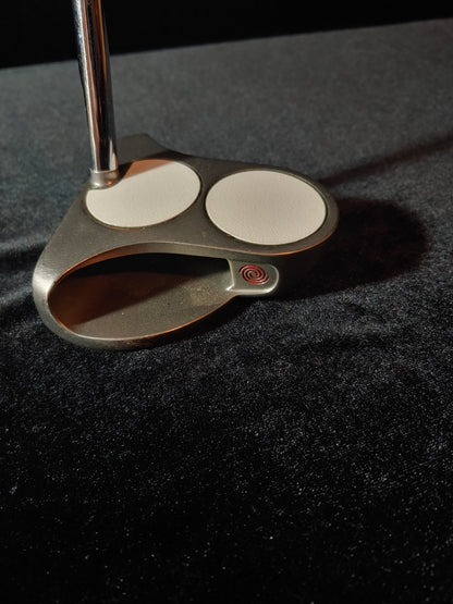 LH Odyssey White Hot 2-Ball Putter New Super Stroke Grip 34.5”