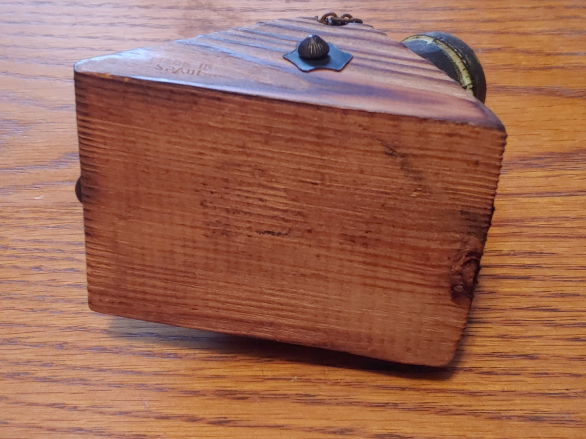 Vintage Mortero Plaza Siglo SVI Mini Cannon Wood and Metal