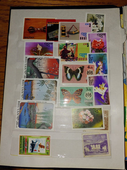 Foreign Stamp lot India Shri Lanka Pakistan Nepal Bangledesh