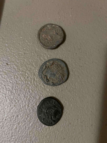 3 Vintage Greek Roman Coins