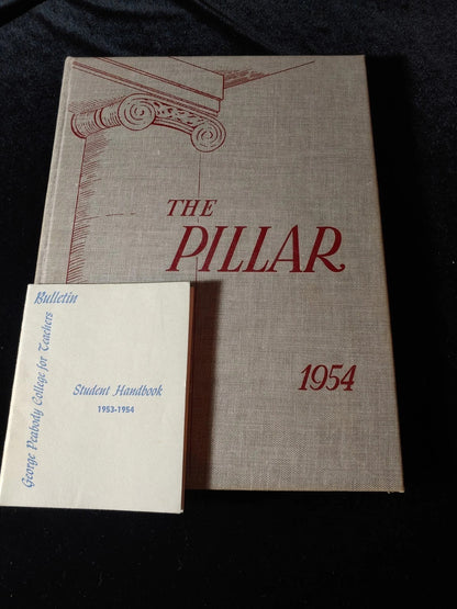 Vintage 1954 Yearbook George Peabody College for Teachers The Pillar w/Handbook