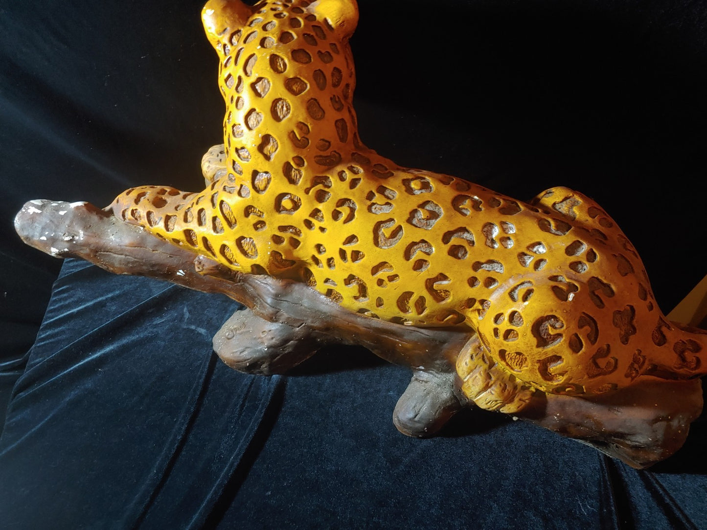 Vintage  Ceramic Tiger Sculpture Large 29"x12"x12"