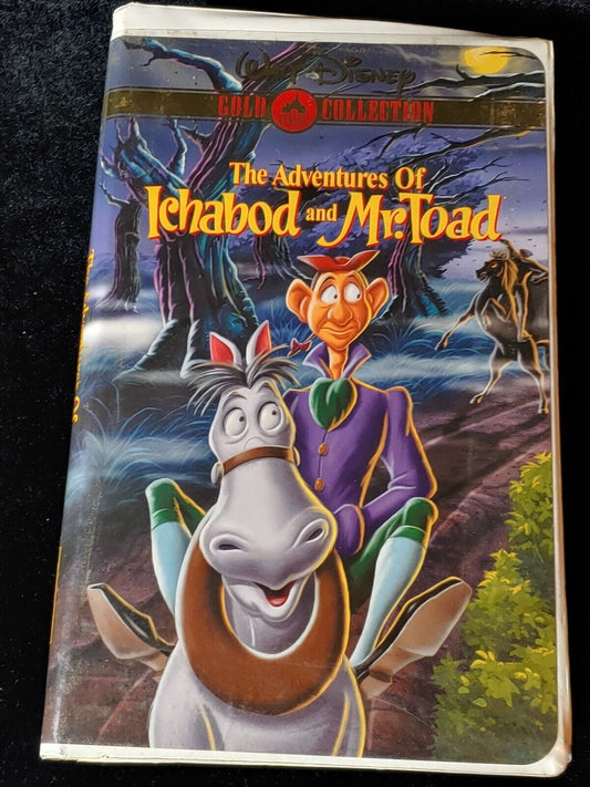 The Adventures of Ichabod and Mr. Toad VHS 2000 Gold Collection Edition