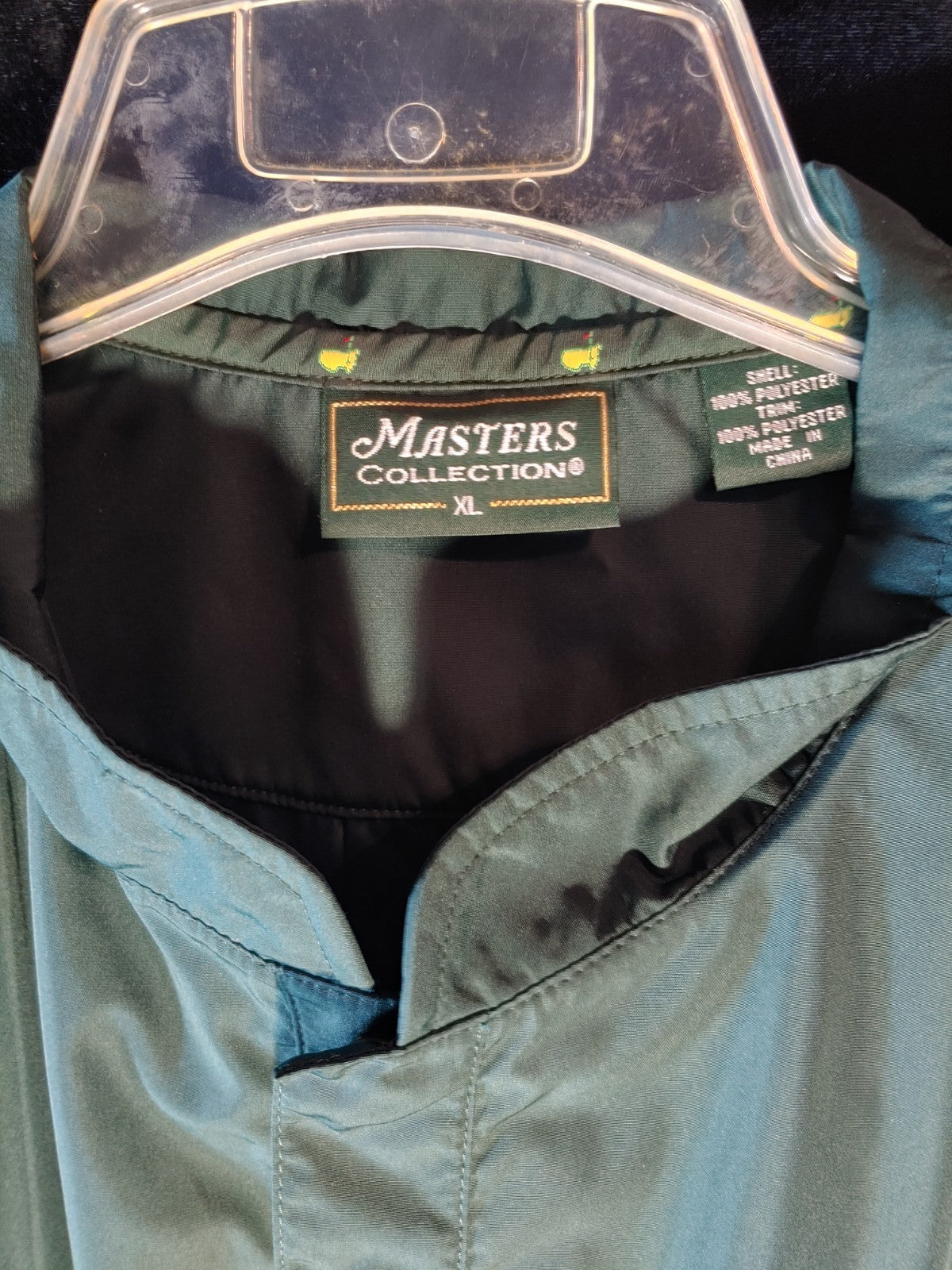 Masters Collection Augusta Men's Golf XL 1/4 Snap Vest Dark Green Peter Millar