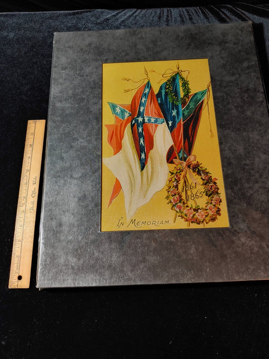 Civil War Color Photo In Memoriam Reproduction 20x14 Matted Sealed