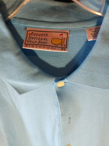 Slazenger Augusta National Golf Shop Masters Blue XL Short Sleeve Polo
