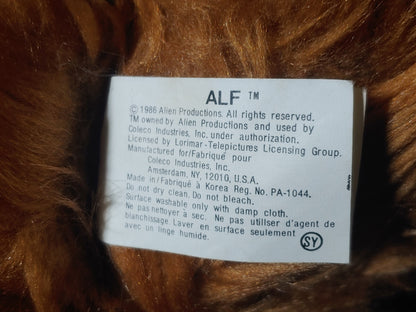 Vintage ALF for President T-Shirt Talking Plush Doll 1986 Alien Productions
