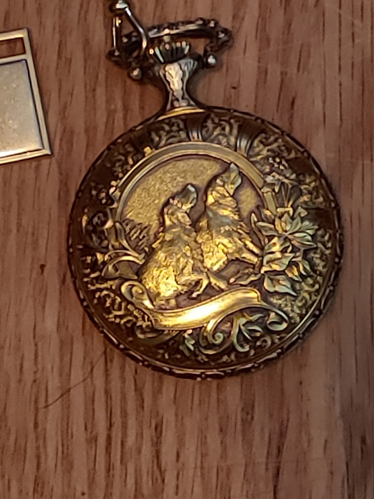 Majestime 17 Jewel Shock Resistant Swiss Made Pocket Watch Chain Great Condition