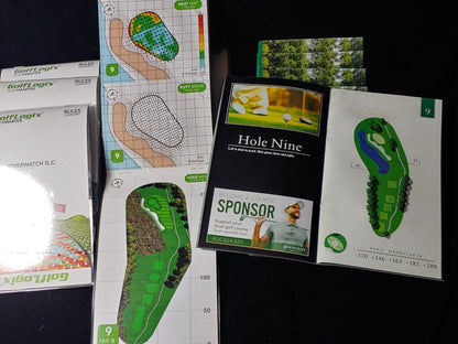 Riverwatch Golf Club, Sparta TN New! 5 GolfLogix Green Books & 5 Yardage Books