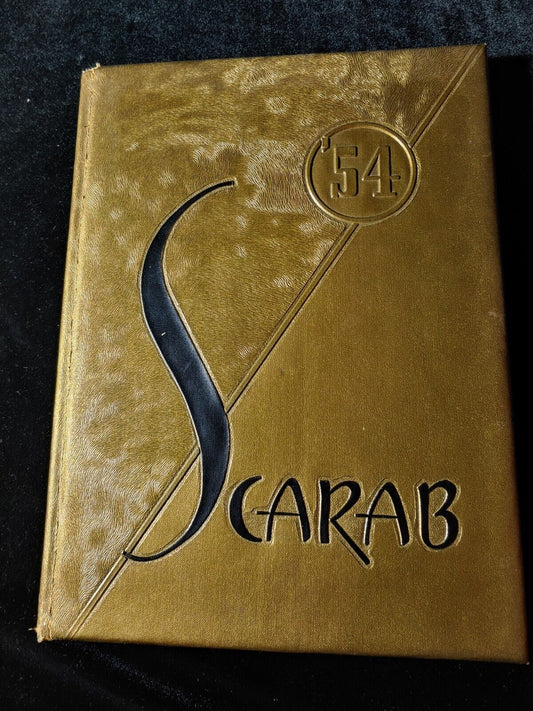 Vintage 1954 Scarab Benton Illinois High School Yearbook