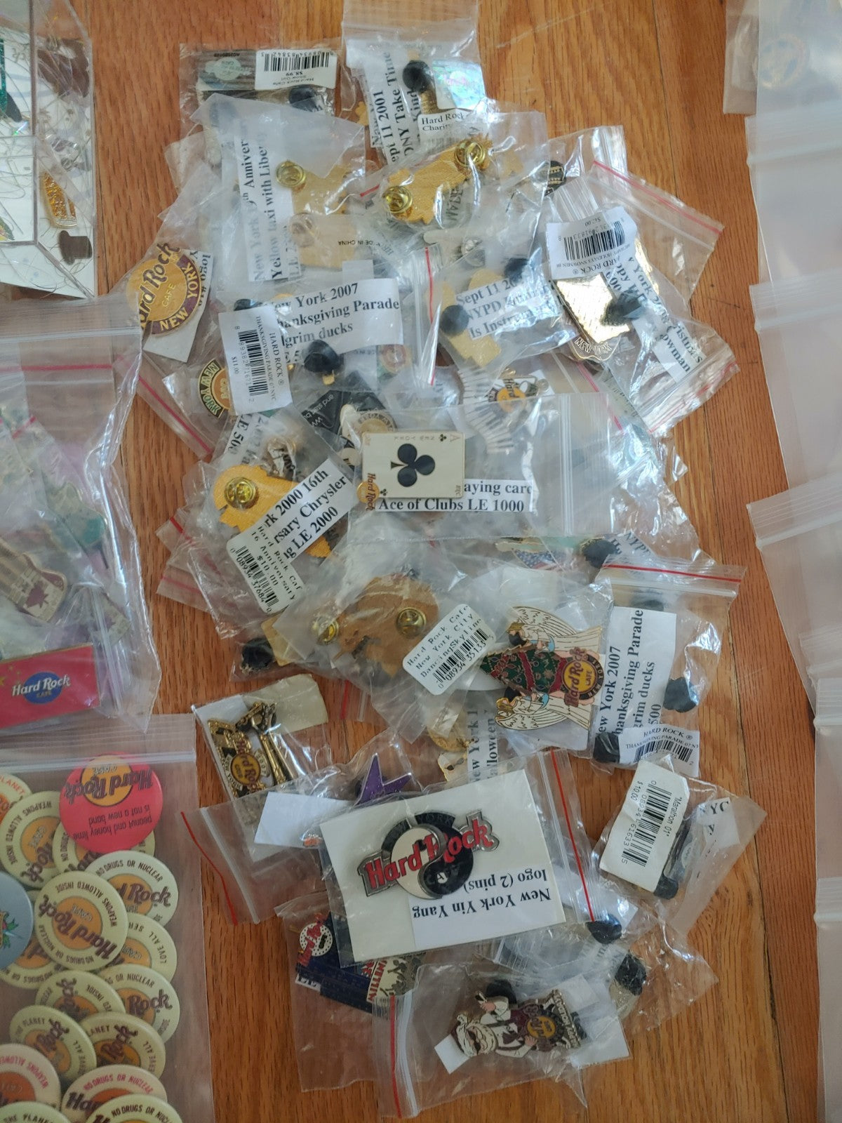 REDUCED! Hard Rock Cafe Pin Lot about 225-see desc