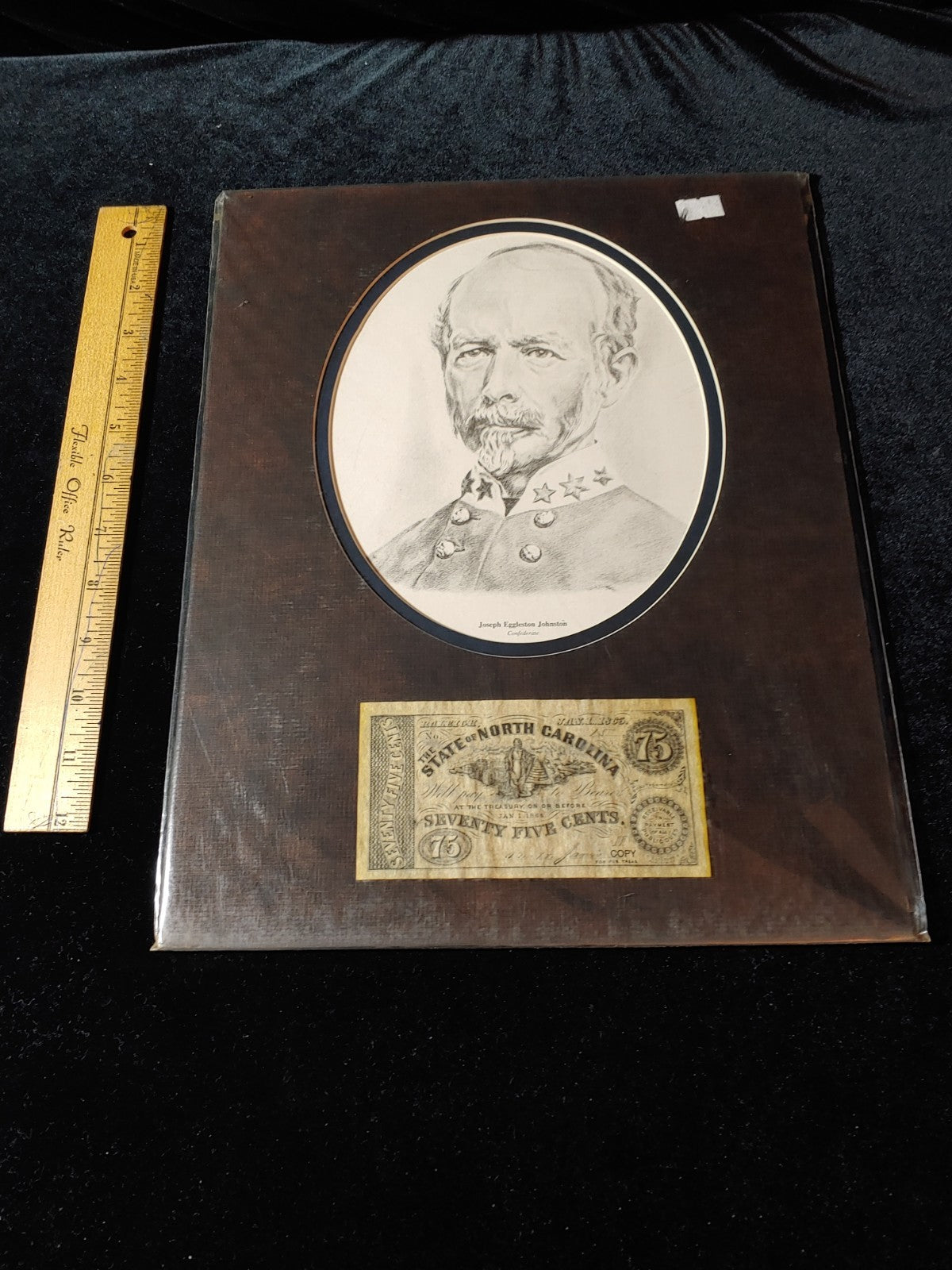 Civil War Photo Currency Reproduction 14x11 Matted Sealed
