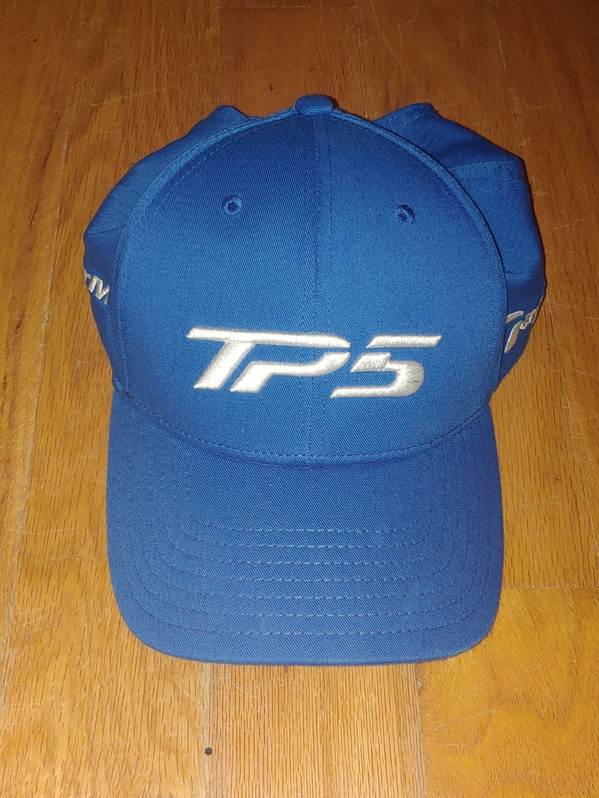 Taylormade TP5 Golf Hat Embroidered Blue White Logos