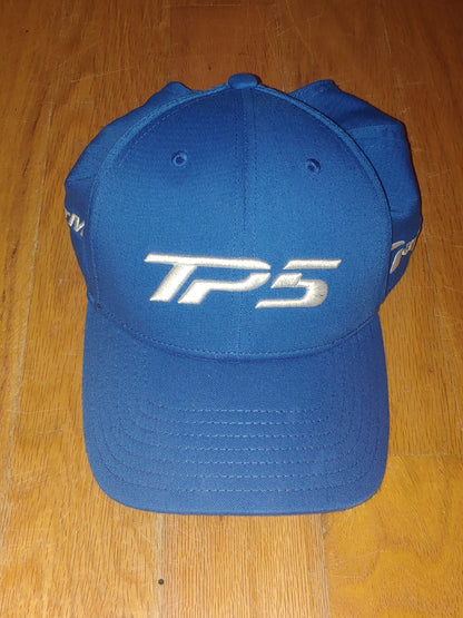 Taylormade TP5 Golf Hat Embroidered Blue White Logos
