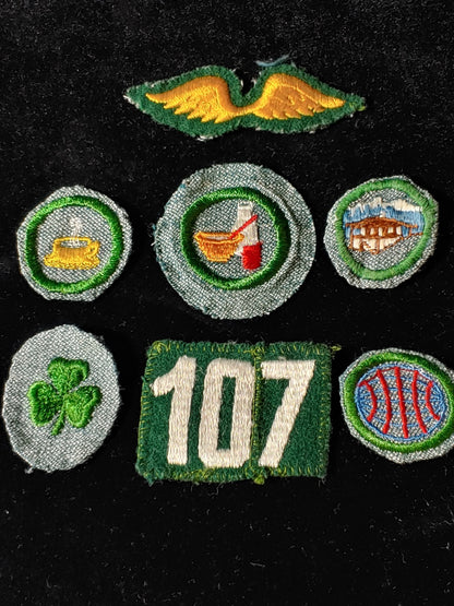 10+ VINTAGE GIRL SCOUT PATCHES/PINS 40's RARE!