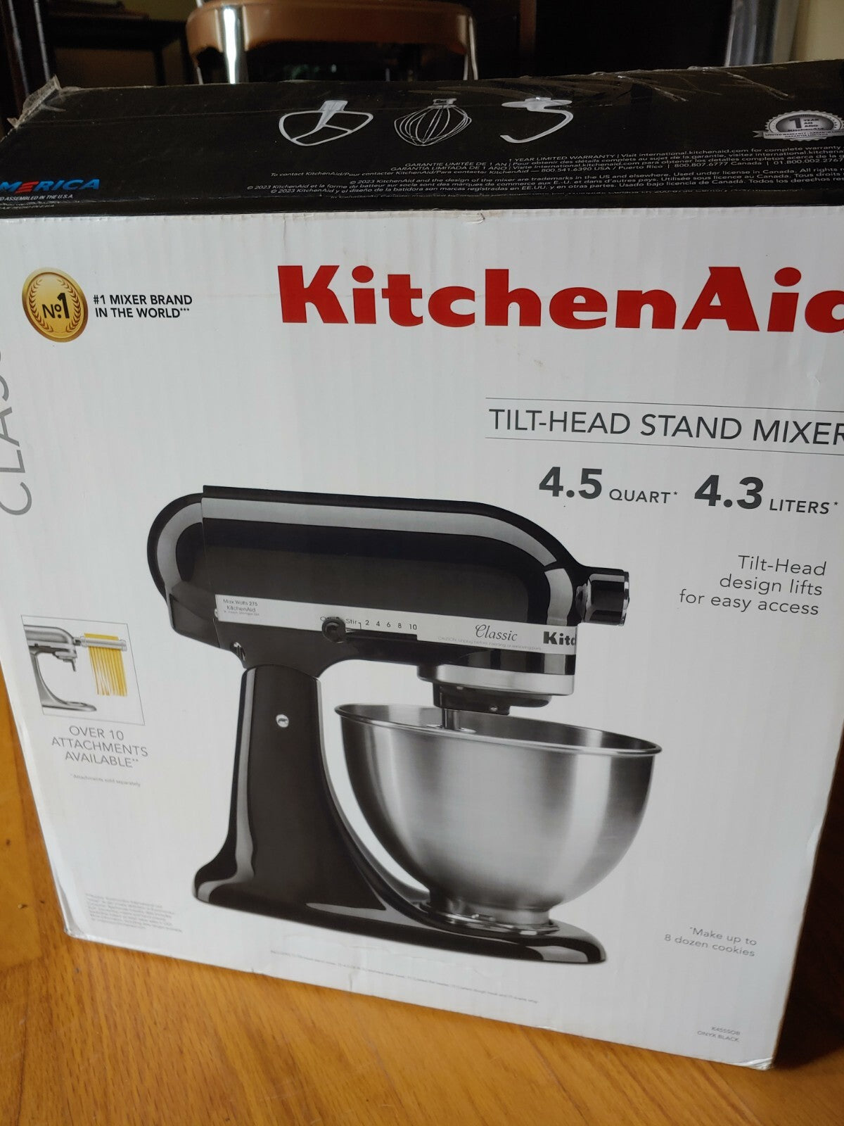 New! KitchenAid 4.5 Quart Classic Tilt-Head Stand Mixer Onyx Black