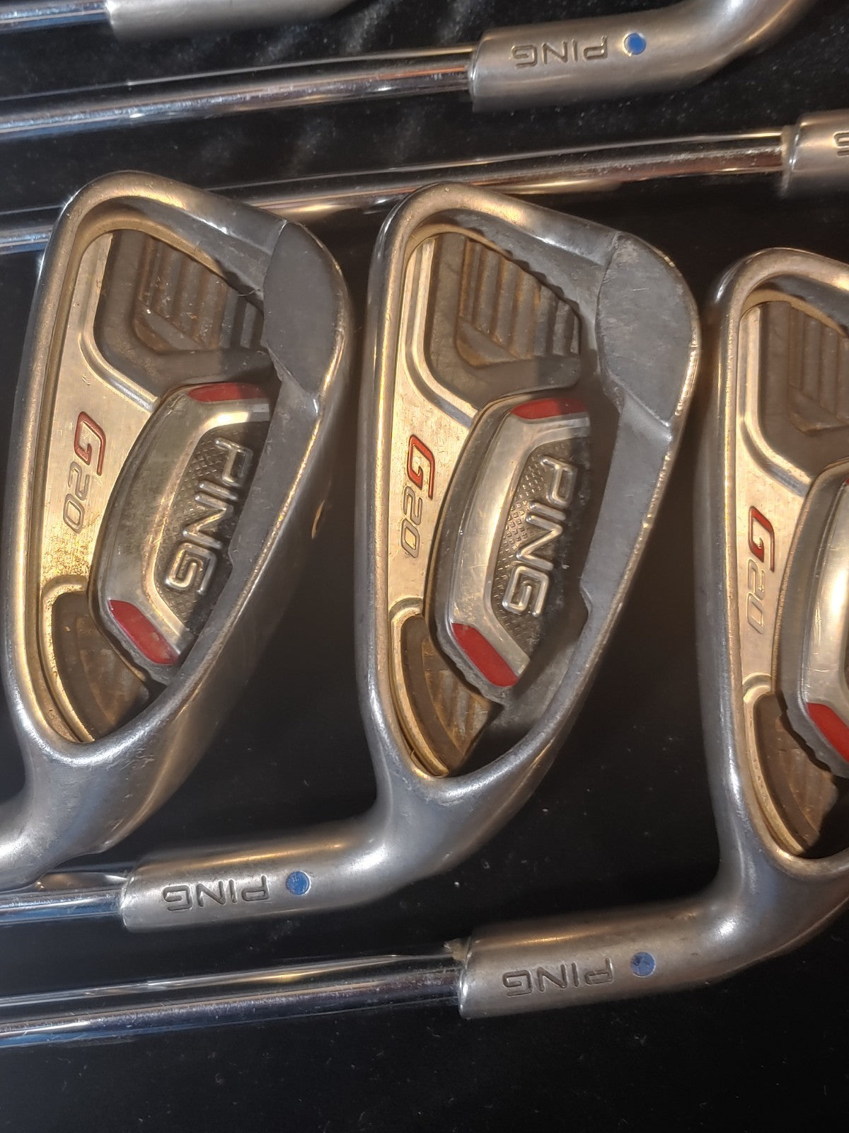 Ping G20 Iron Set 8 Golf CLUBS 4-9, W, S Mix Dot Reg Flex RH Irons Steel