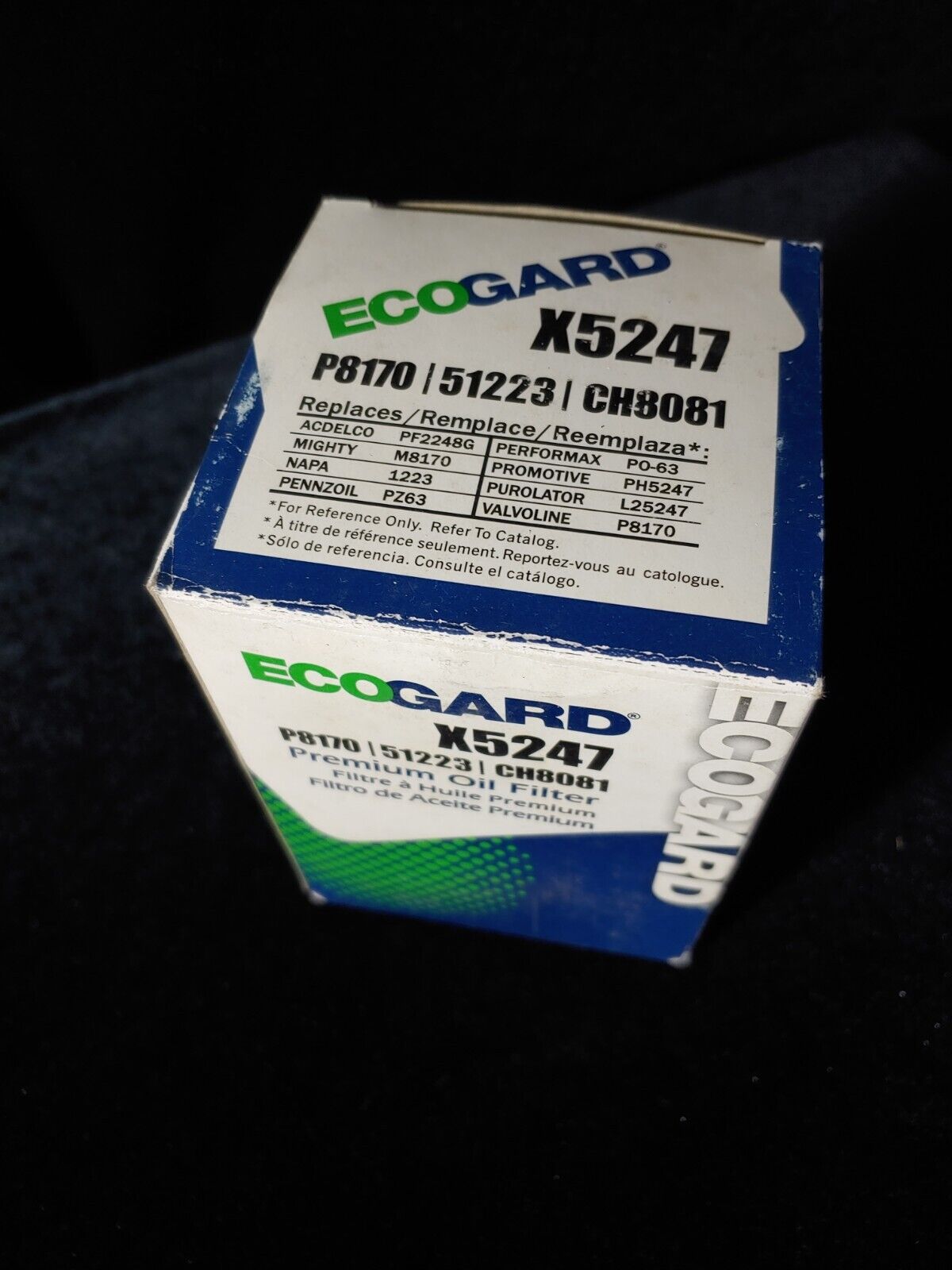 ECOGUARD X5247 OIL FILTER see description for fitment help