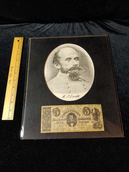 Civil War Photo Currency Reproduction 14x11 Matted Sealed